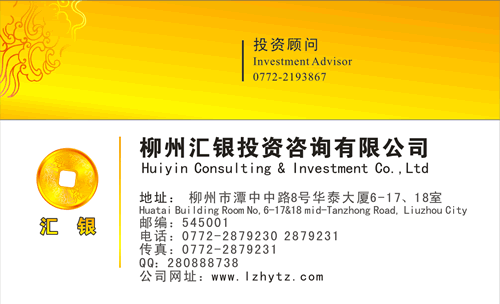 高端財務咨詢公司名片模板 專業形象，一步到位